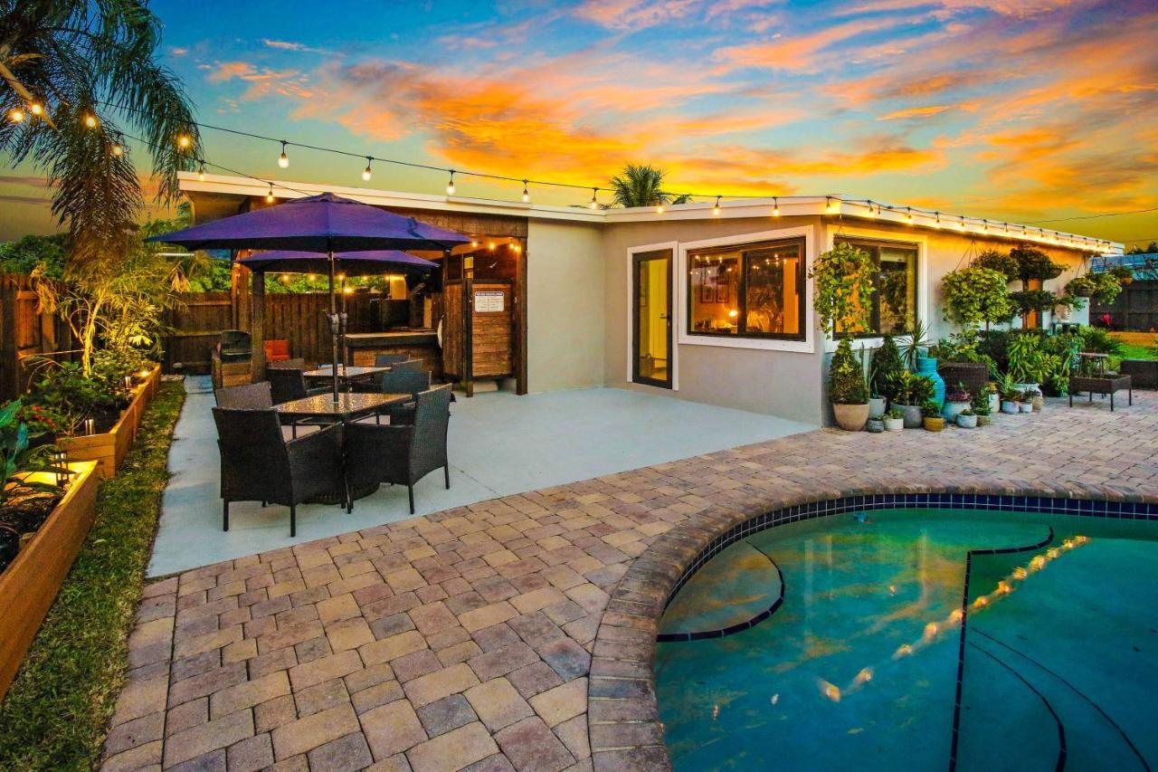 Private Heated Pool Oasis Pet-Friendly Retreat Short Or Long Stays Sleeps 2-8 Ppl Pompano Beach Exterior foto