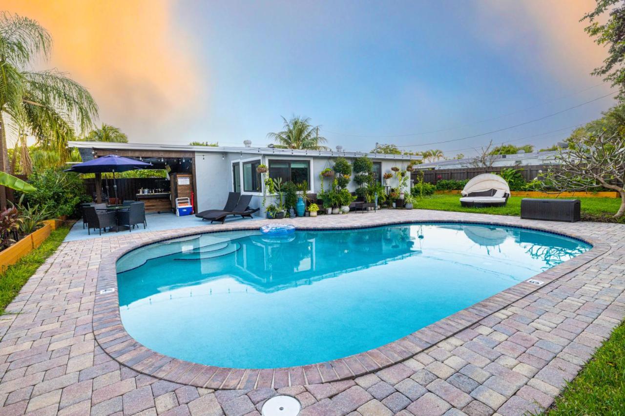 Private Heated Pool Oasis Pet-Friendly Retreat Short Or Long Stays Sleeps 2-8 Ppl Pompano Beach Exterior foto