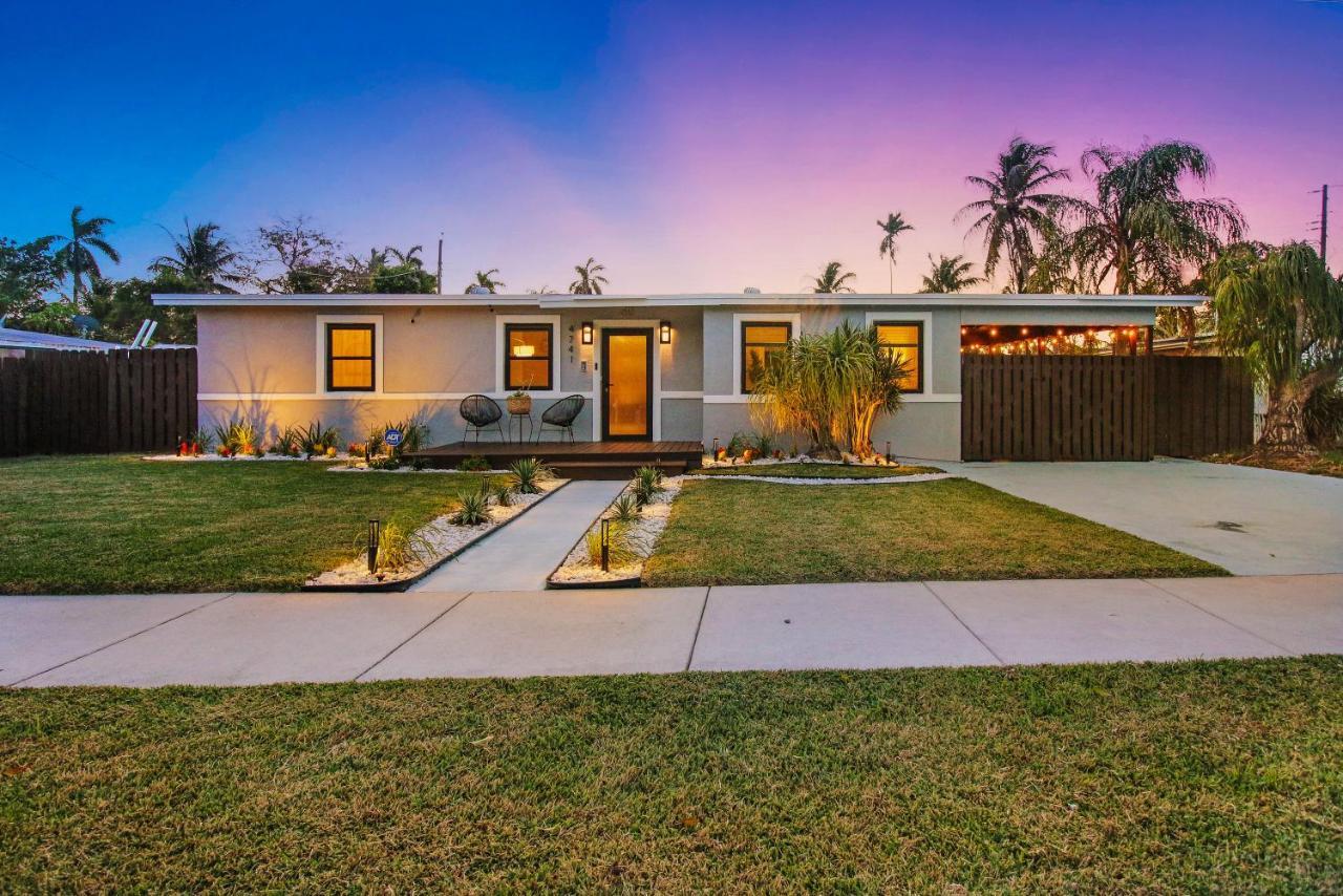 Private Heated Pool Oasis Pet-Friendly Retreat Short Or Long Stays Sleeps 2-8 Ppl Pompano Beach Exterior foto