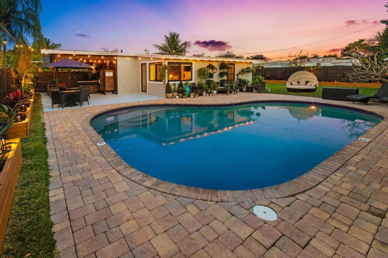 Private Heated Pool Oasis Pet-Friendly Retreat Short Or Long Stays Sleeps 2-8 Ppl Pompano Beach Exterior foto